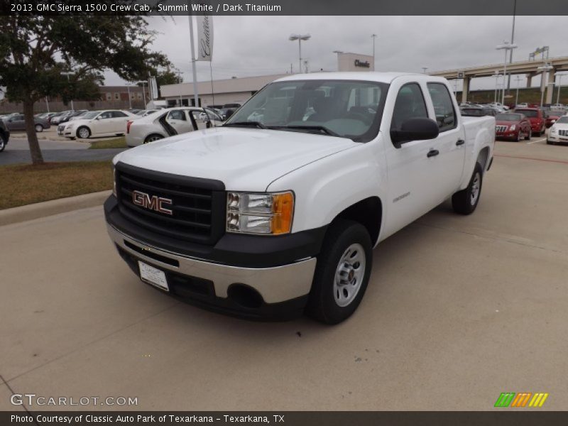 Summit White / Dark Titanium 2013 GMC Sierra 1500 Crew Cab