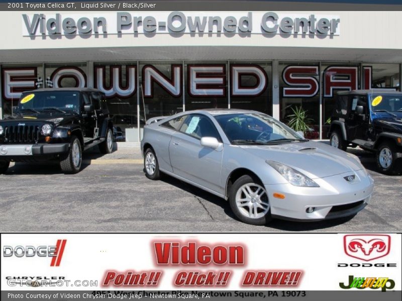 Liquid Silver / Black/Silver 2001 Toyota Celica GT