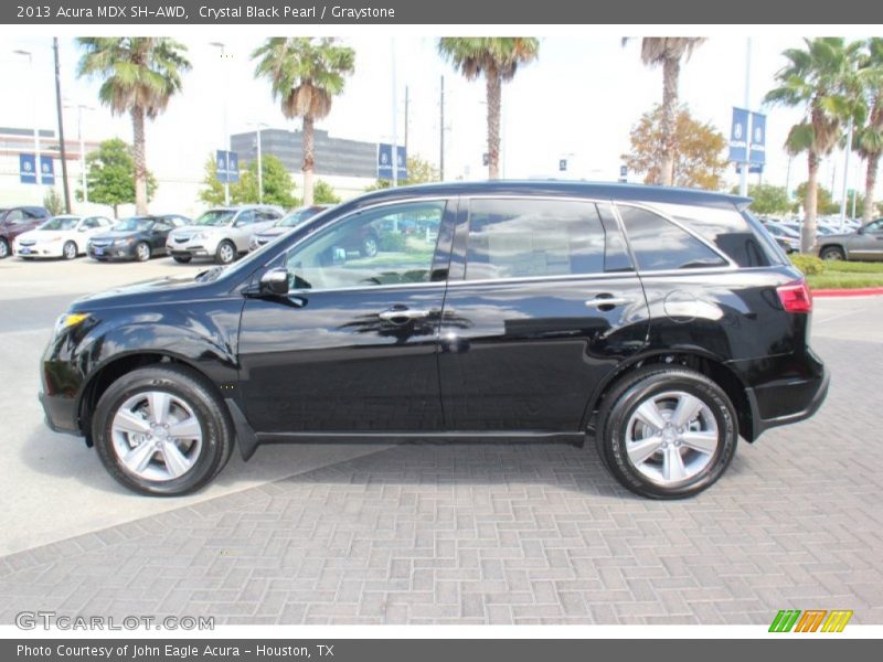 Crystal Black Pearl / Graystone 2013 Acura MDX SH-AWD