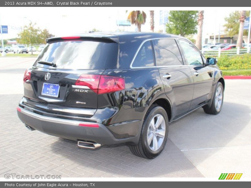 Crystal Black Pearl / Graystone 2013 Acura MDX SH-AWD