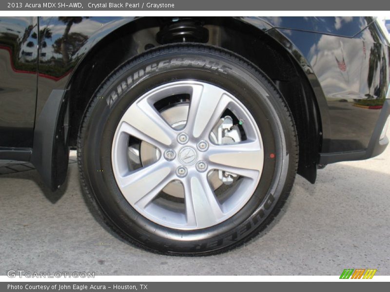 Crystal Black Pearl / Graystone 2013 Acura MDX SH-AWD