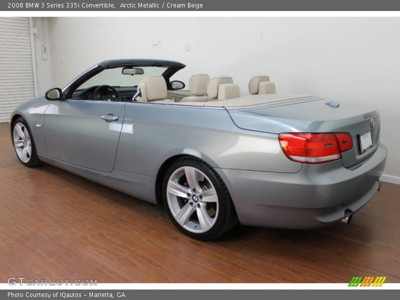 Arctic Metallic / Cream Beige 2008 BMW 3 Series 335i Convertible