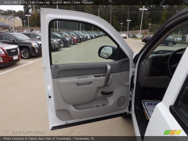 Summit White / Dark Titanium 2013 GMC Sierra 1500 Crew Cab