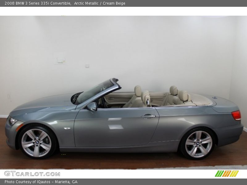 Arctic Metallic / Cream Beige 2008 BMW 3 Series 335i Convertible