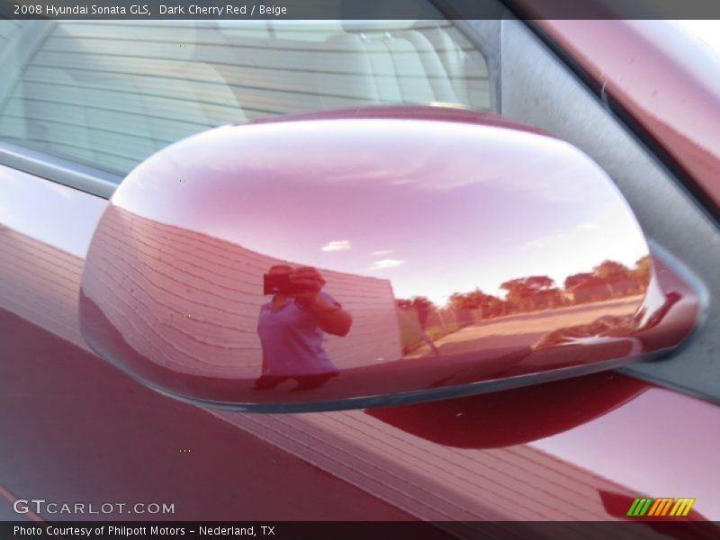 Dark Cherry Red / Beige 2008 Hyundai Sonata GLS