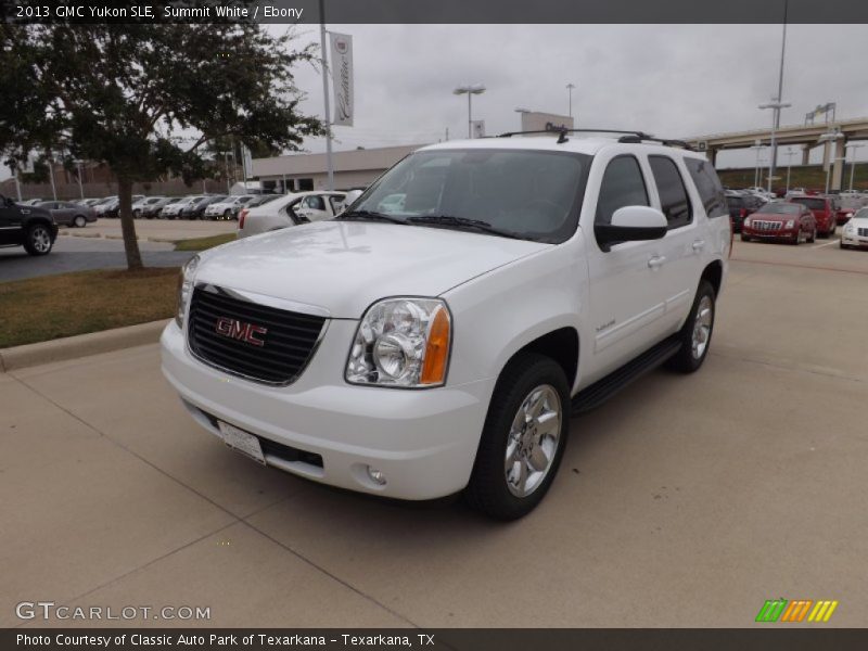 Summit White / Ebony 2013 GMC Yukon SLE