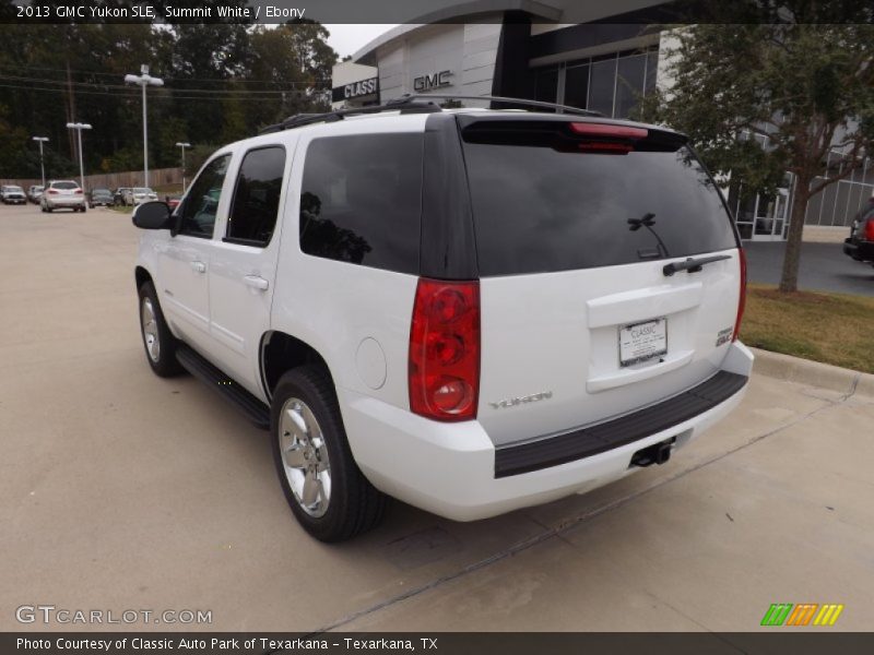 Summit White / Ebony 2013 GMC Yukon SLE