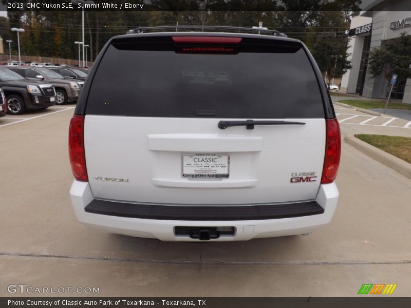 Summit White / Ebony 2013 GMC Yukon SLE