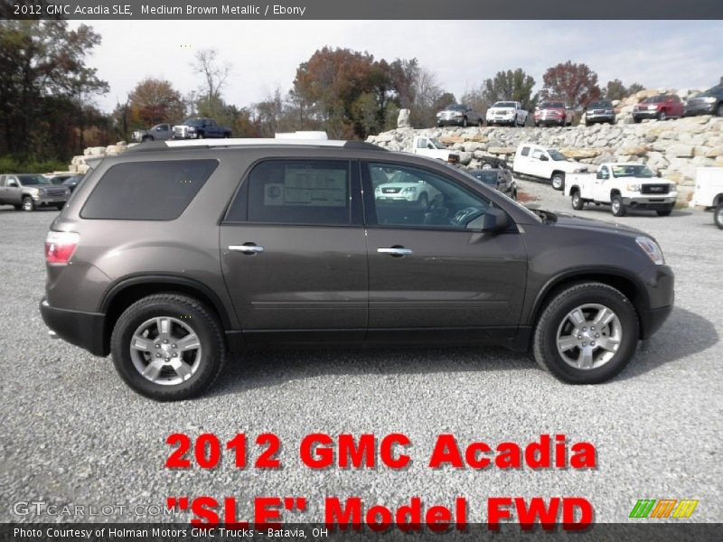 Medium Brown Metallic / Ebony 2012 GMC Acadia SLE