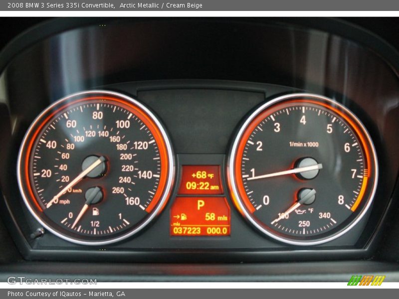  2008 3 Series 335i Convertible 335i Convertible Gauges