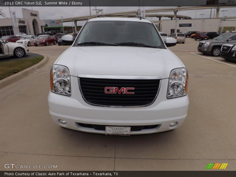 Summit White / Ebony 2013 GMC Yukon SLE