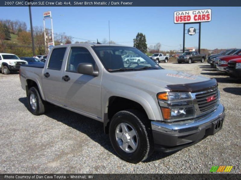 Silver Birch Metallic / Dark Pewter 2007 GMC Canyon SLE Crew Cab 4x4