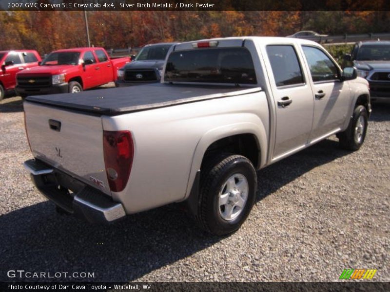 Silver Birch Metallic / Dark Pewter 2007 GMC Canyon SLE Crew Cab 4x4