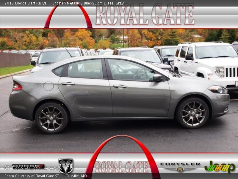Tungsten Metallic / Black/Light Diesel Gray 2013 Dodge Dart Rallye