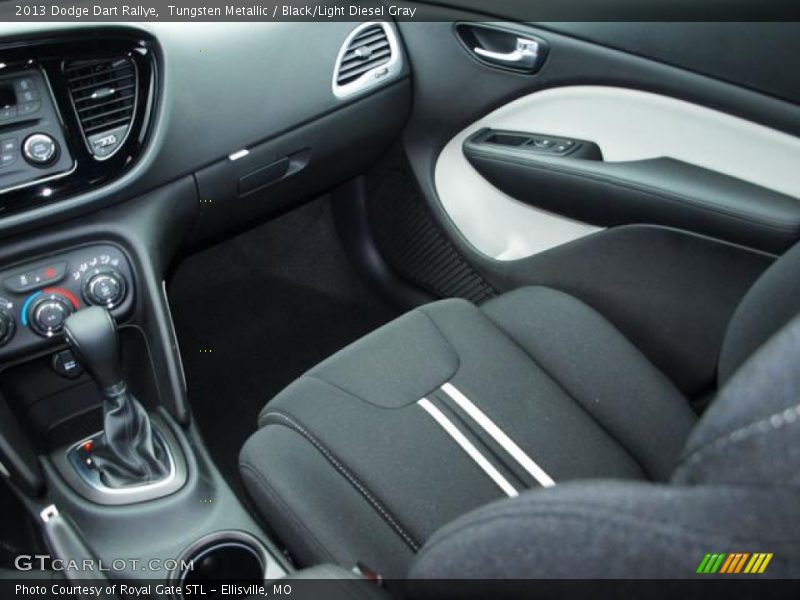 Tungsten Metallic / Black/Light Diesel Gray 2013 Dodge Dart Rallye
