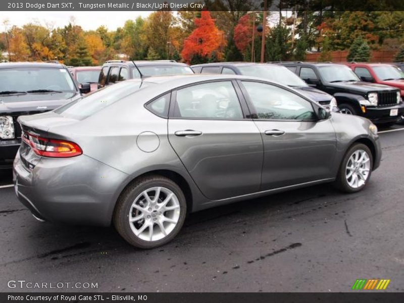 Tungsten Metallic / Black/Light Diesel Gray 2013 Dodge Dart SXT