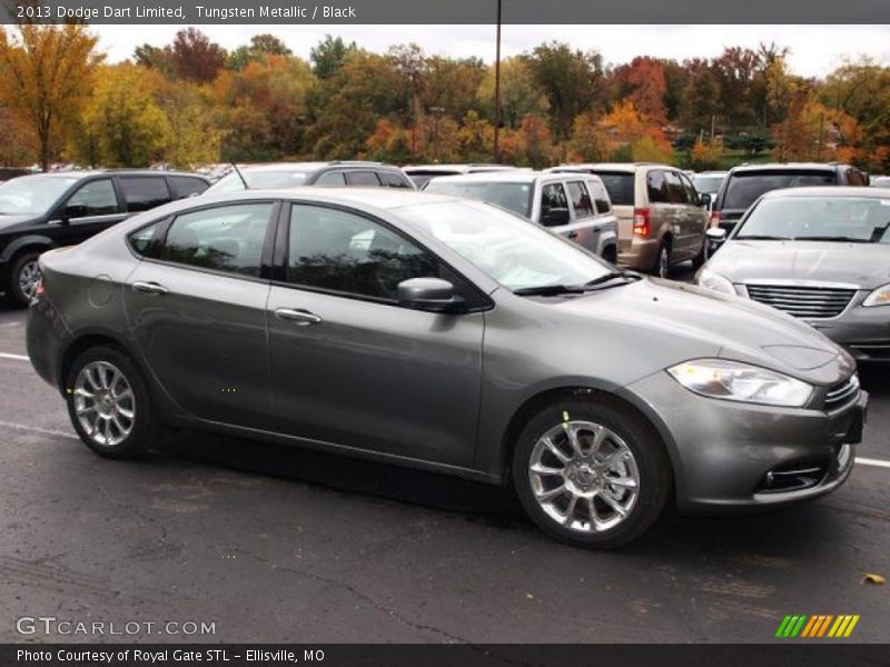 Tungsten Metallic / Black 2013 Dodge Dart Limited