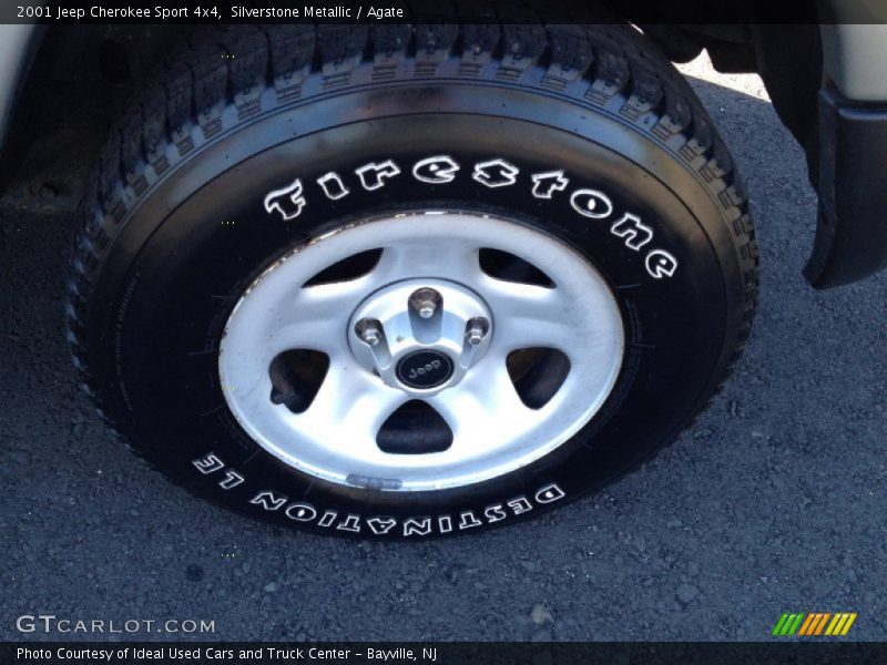 Silverstone Metallic / Agate 2001 Jeep Cherokee Sport 4x4