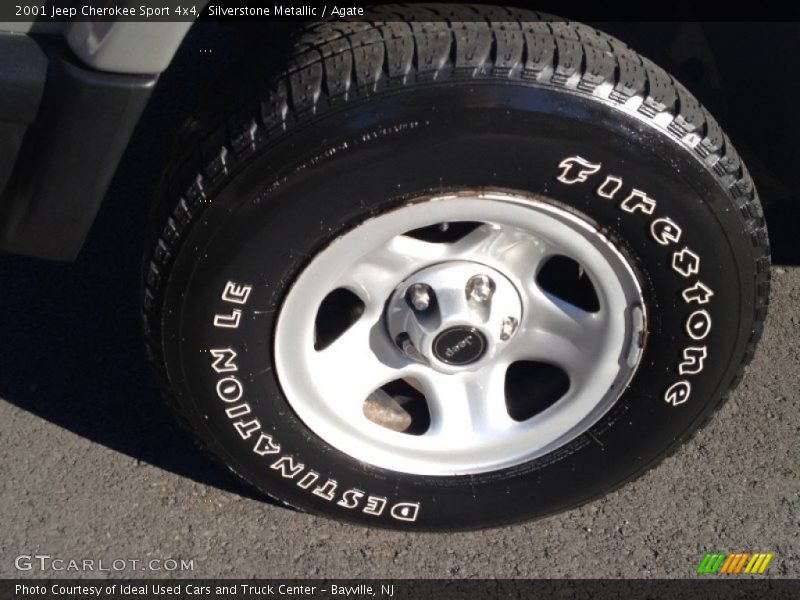 Silverstone Metallic / Agate 2001 Jeep Cherokee Sport 4x4