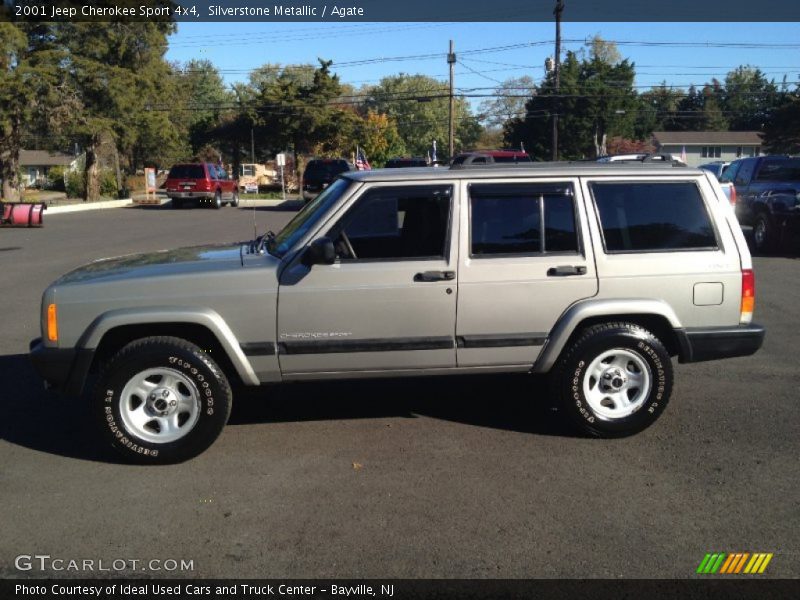 Silverstone Metallic / Agate 2001 Jeep Cherokee Sport 4x4
