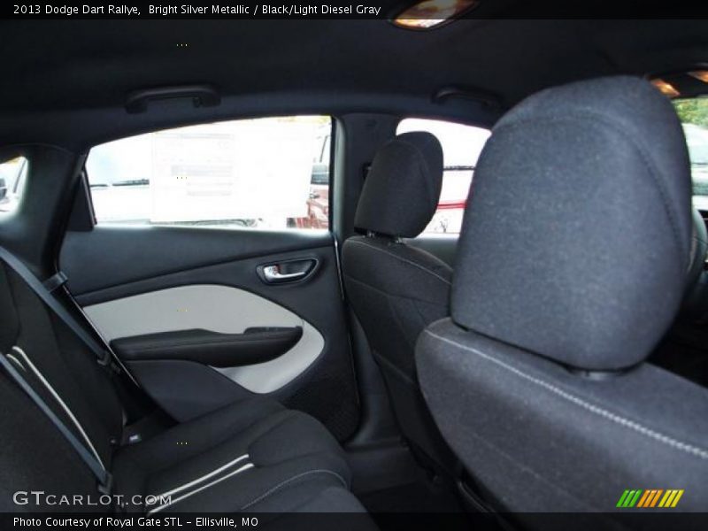 Bright Silver Metallic / Black/Light Diesel Gray 2013 Dodge Dart Rallye