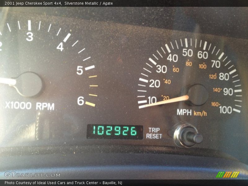 Silverstone Metallic / Agate 2001 Jeep Cherokee Sport 4x4