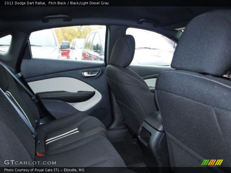 Pitch Black / Black/Light Diesel Gray 2013 Dodge Dart Rallye