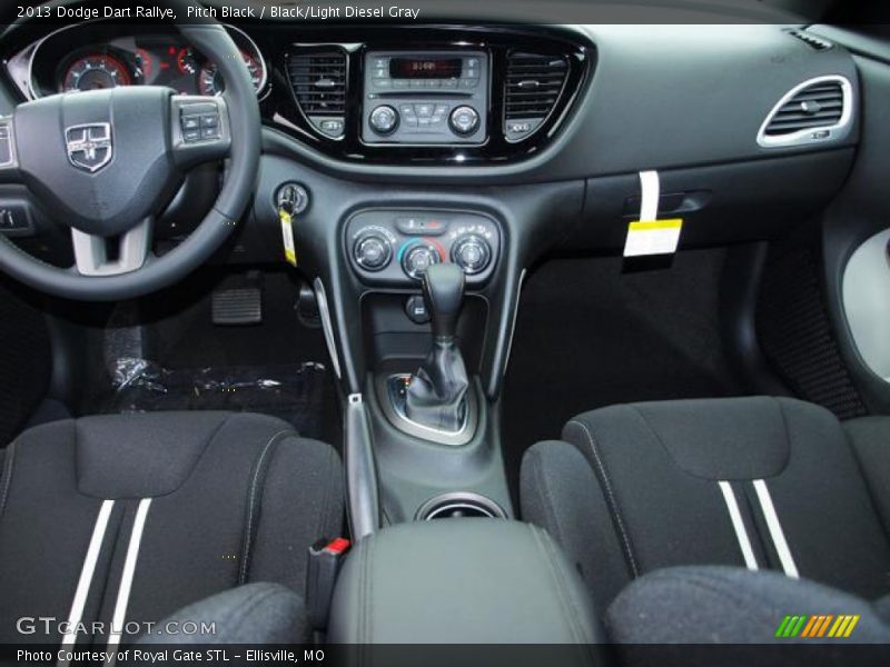 Pitch Black / Black/Light Diesel Gray 2013 Dodge Dart Rallye