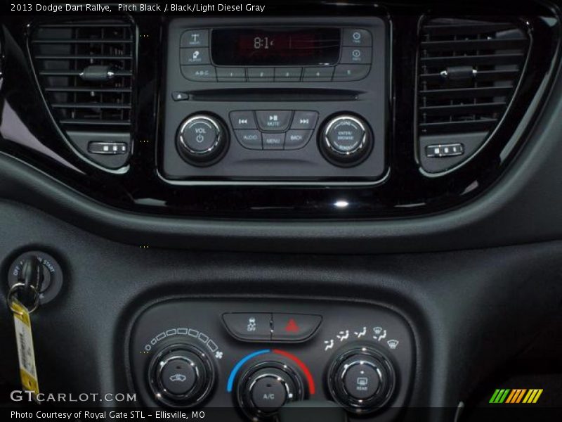 Pitch Black / Black/Light Diesel Gray 2013 Dodge Dart Rallye