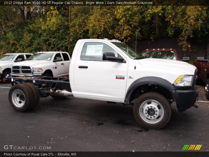 Bright White / Dark Slate/Medium Graystone 2012 Dodge Ram 4500 HD ST Regular Cab Chassis