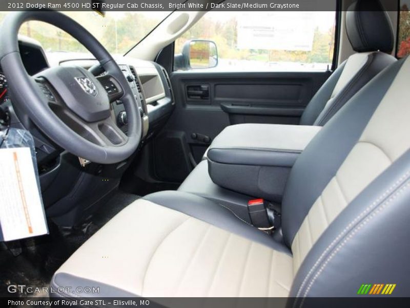 Bright White / Dark Slate/Medium Graystone 2012 Dodge Ram 4500 HD ST Regular Cab Chassis