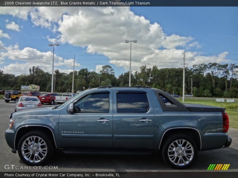 Blue Granite Metallic / Dark Titanium/Light Titanium 2008 Chevrolet Avalanche LTZ