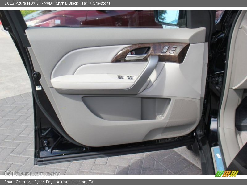 Crystal Black Pearl / Graystone 2013 Acura MDX SH-AWD