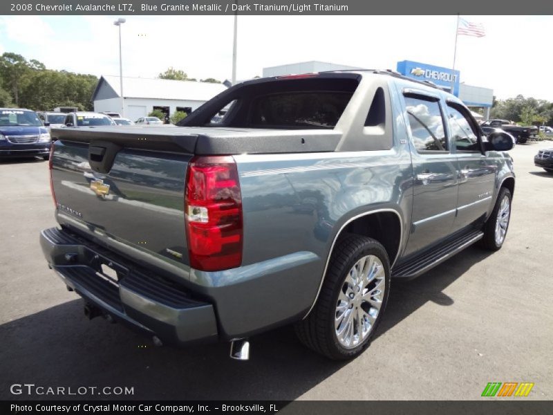 Blue Granite Metallic / Dark Titanium/Light Titanium 2008 Chevrolet Avalanche LTZ