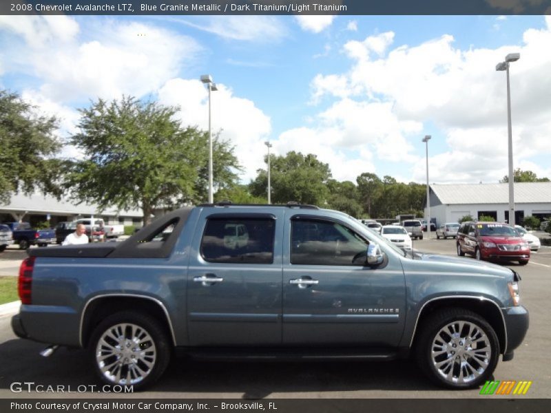 Blue Granite Metallic / Dark Titanium/Light Titanium 2008 Chevrolet Avalanche LTZ