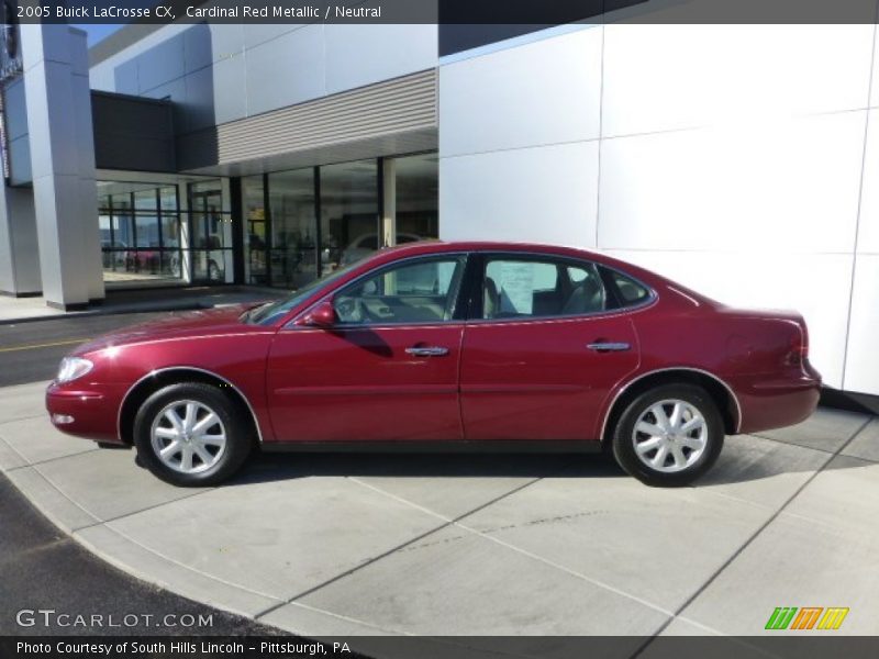 Cardinal Red Metallic / Neutral 2005 Buick LaCrosse CX