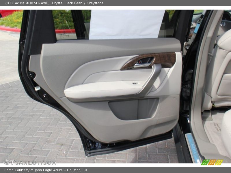 Crystal Black Pearl / Graystone 2013 Acura MDX SH-AWD