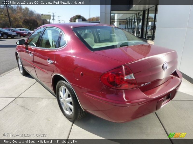 Cardinal Red Metallic / Neutral 2005 Buick LaCrosse CX