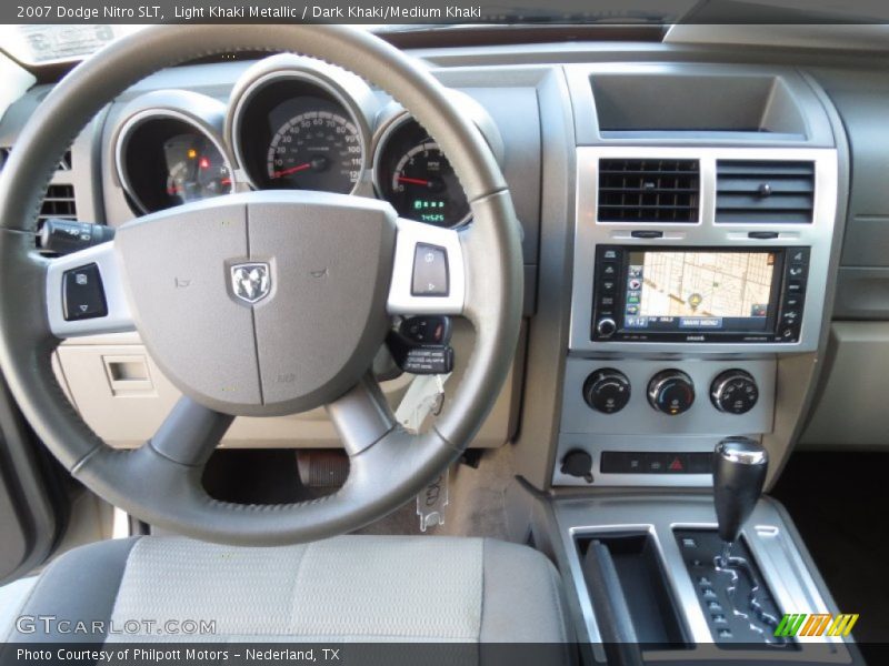 Light Khaki Metallic / Dark Khaki/Medium Khaki 2007 Dodge Nitro SLT