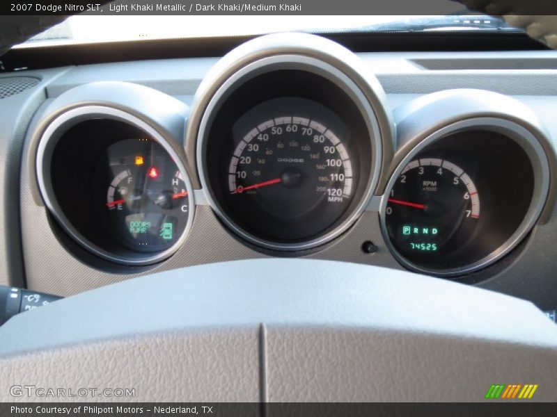 Light Khaki Metallic / Dark Khaki/Medium Khaki 2007 Dodge Nitro SLT