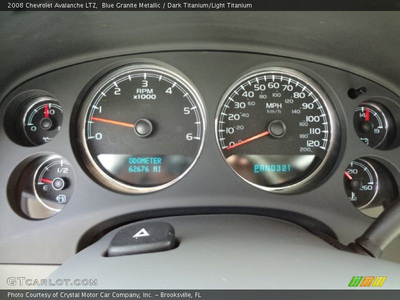 Blue Granite Metallic / Dark Titanium/Light Titanium 2008 Chevrolet Avalanche LTZ