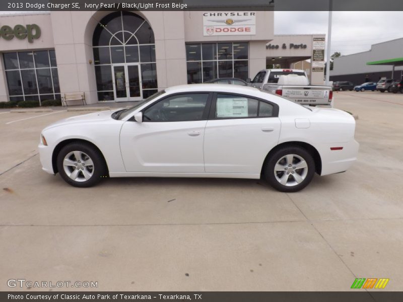 Ivory Pearl / Black/Light Frost Beige 2013 Dodge Charger SE