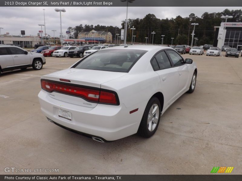Ivory Pearl / Black/Light Frost Beige 2013 Dodge Charger SE