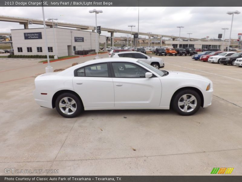 Ivory Pearl / Black/Light Frost Beige 2013 Dodge Charger SE