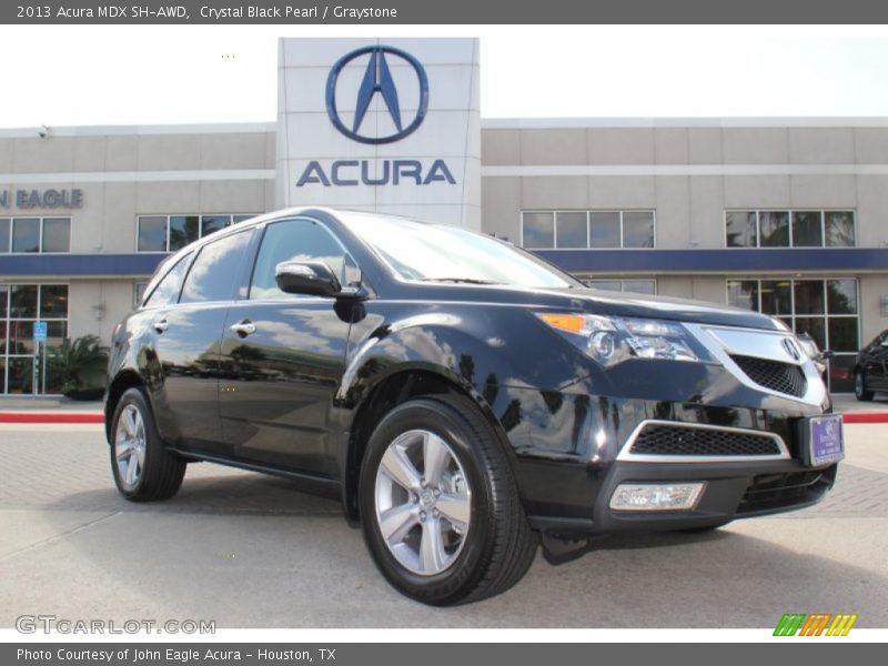 Crystal Black Pearl / Graystone 2013 Acura MDX SH-AWD
