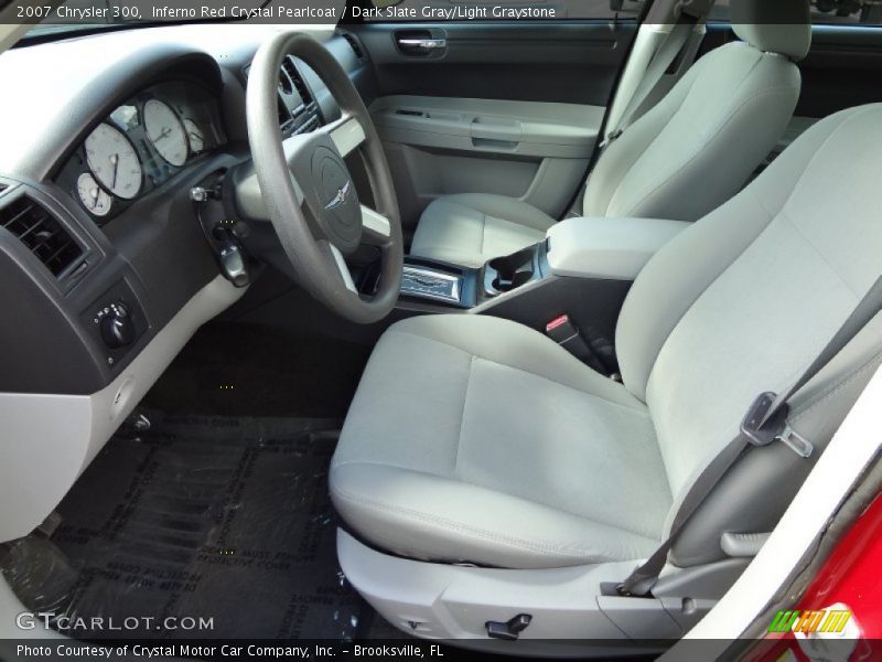 Inferno Red Crystal Pearlcoat / Dark Slate Gray/Light Graystone 2007 Chrysler 300