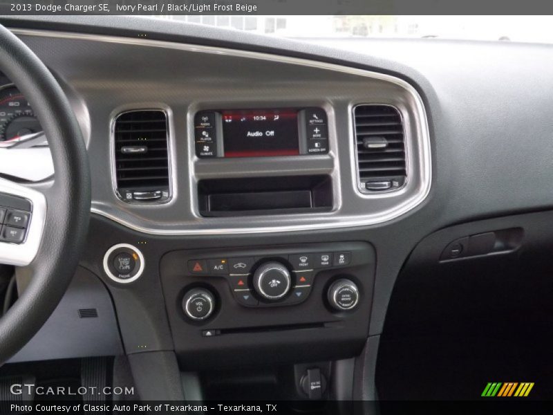 Ivory Pearl / Black/Light Frost Beige 2013 Dodge Charger SE