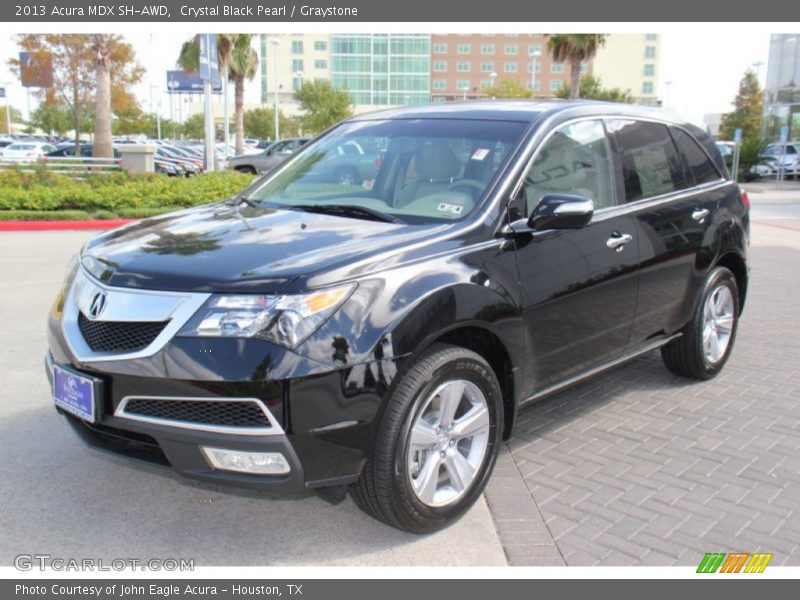 Crystal Black Pearl / Graystone 2013 Acura MDX SH-AWD