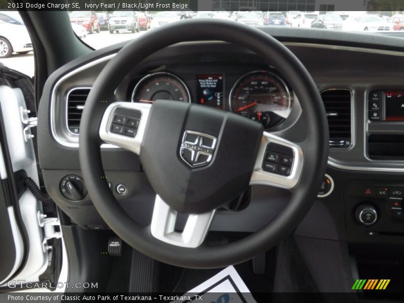 Ivory Pearl / Black/Light Frost Beige 2013 Dodge Charger SE