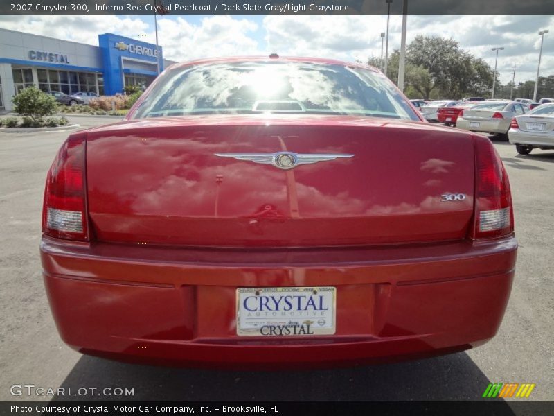 Inferno Red Crystal Pearlcoat / Dark Slate Gray/Light Graystone 2007 Chrysler 300